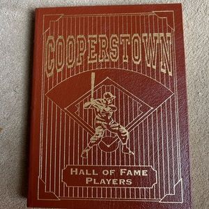 New “Cooperstown - Hall of Fame Players leather Collectors Book